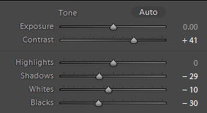 Kontrast in Lightroom